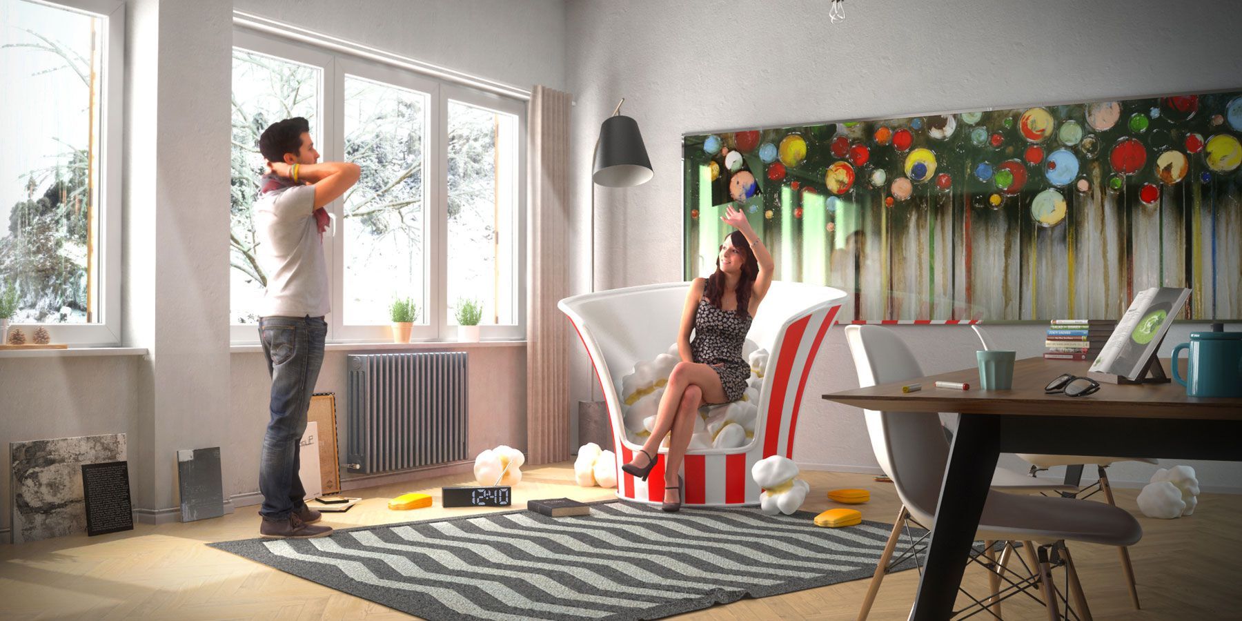 Тканевое кресло Concepticon POPSEAT ARCH-00005705