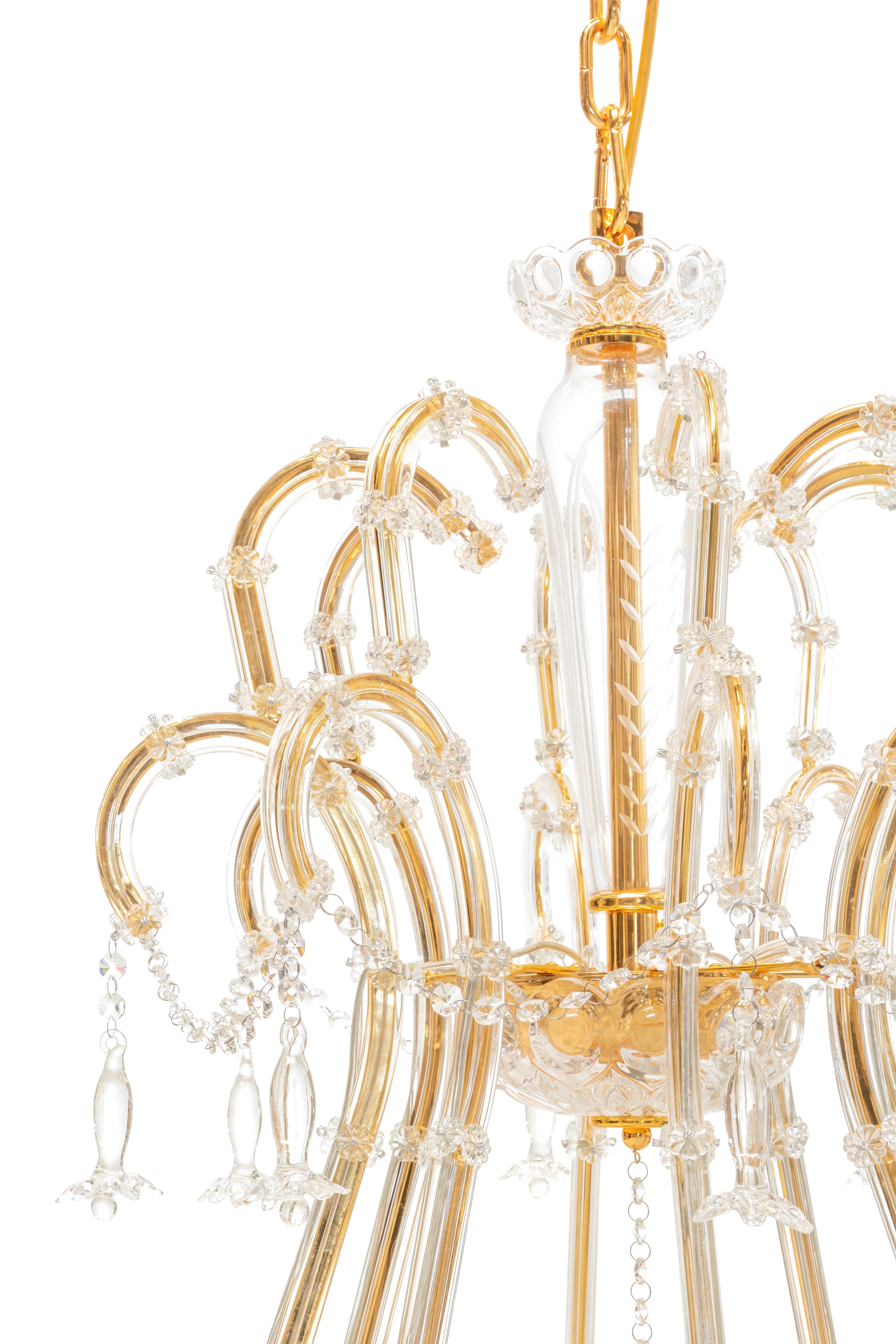 500227-D2 ABHIKA ЛАМПА ПЛАМЯ 24 H155 D140 CLEAR/GOLD  - Вид №2