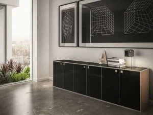 IFT Низкая офисная кладовая из алюминия и стекла 45/90