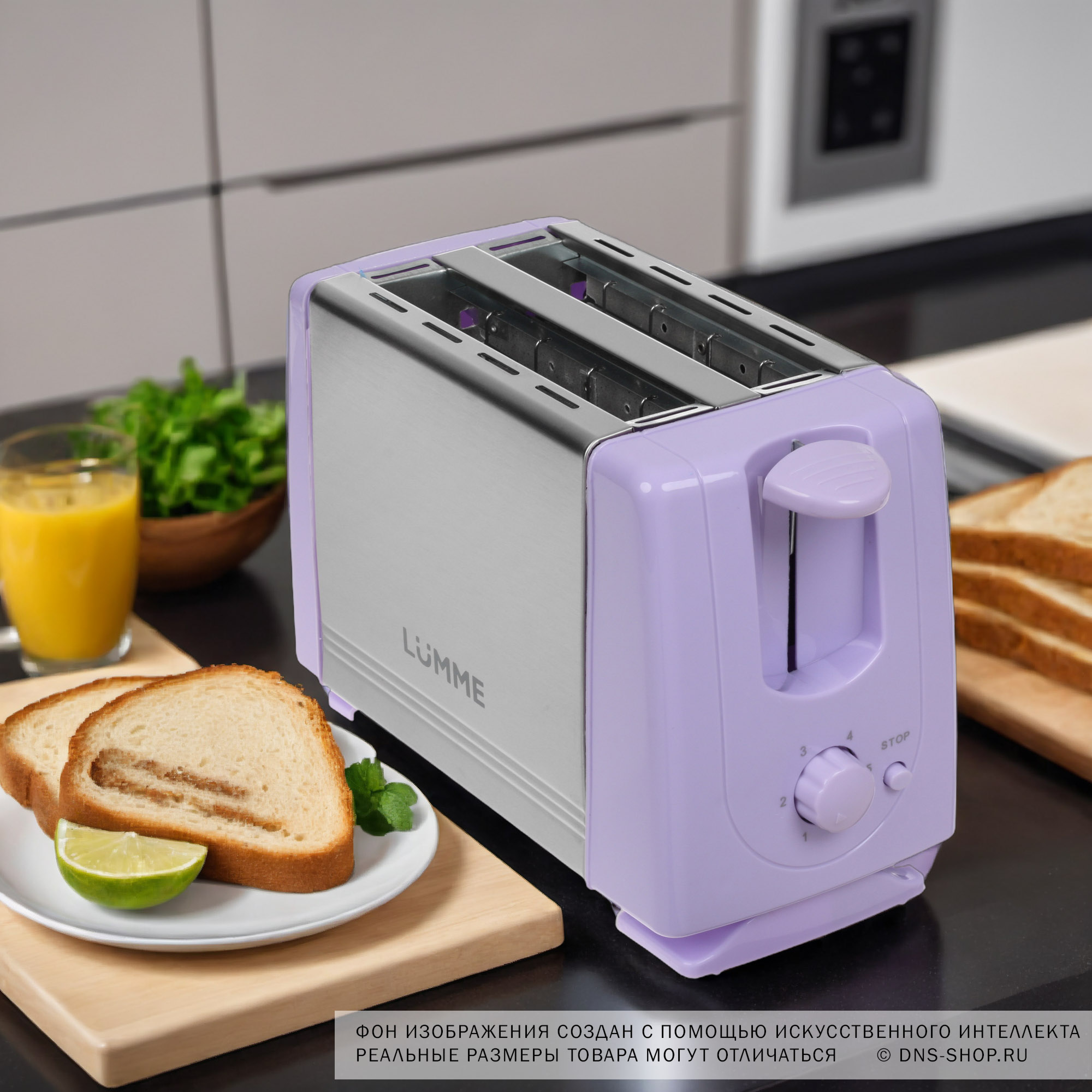 9934640 Тостер LUMME LU-1201 фиолетовый STDN-0029422 - Вид №9