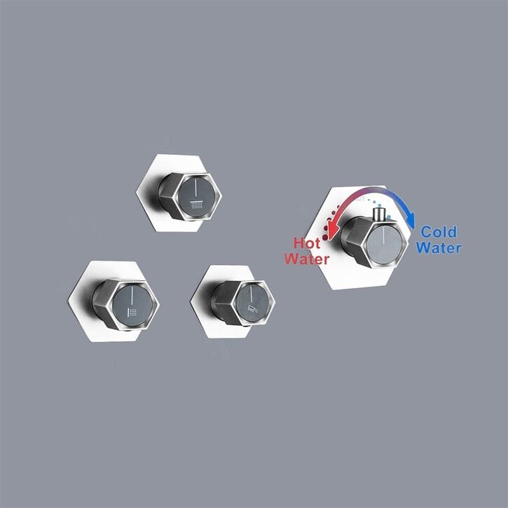 Встраиваемый смеситель для душа с 4 отверстиями Fontana Showers PIOLTELLO ARCH-00065000 - Вид №2