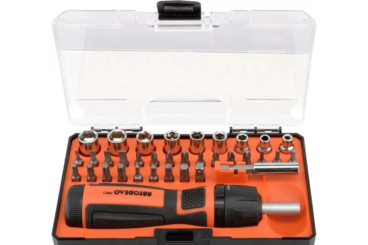 Отвертка с насадками/битами АвтоDело 36735 9117730 STDN-0070266