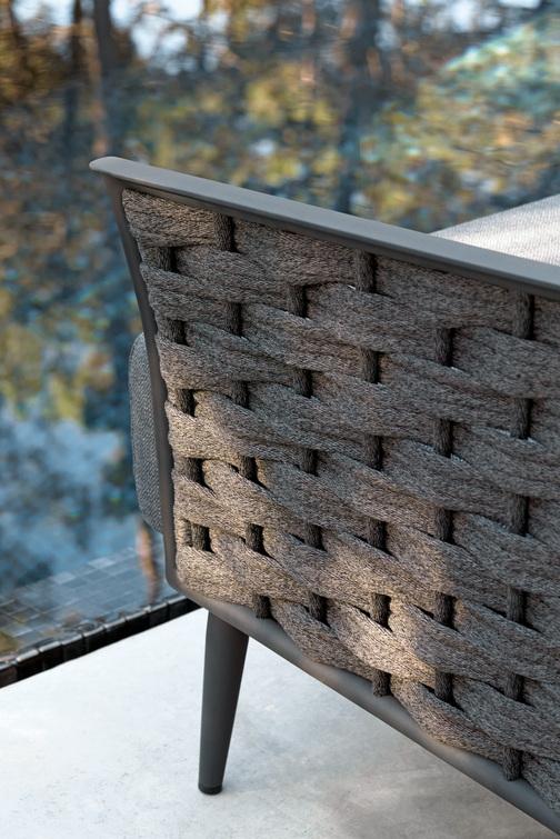 1 мест. белый веревка 45мм серебристая Manutti Cascade MNST751 - Вид №8