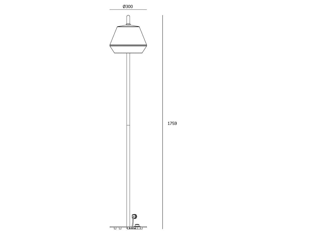 Термокрытый алюминиевый светодиодный торшер Exporlux KASA SA ARCH-00094564 - Вид №2