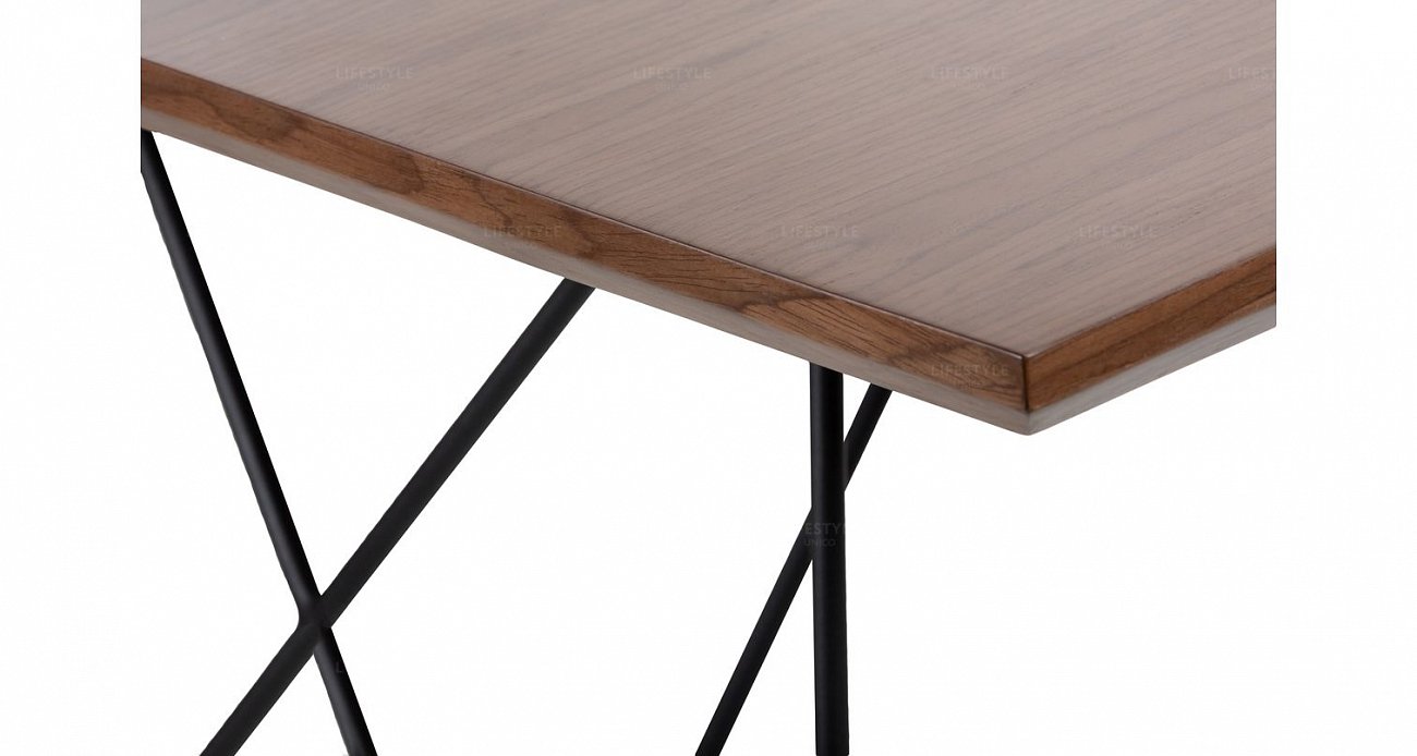 Обеденный стол прямоугольный темный орех 160 см Varna UNICO  249563 Орех;коричневый  - Вид №3