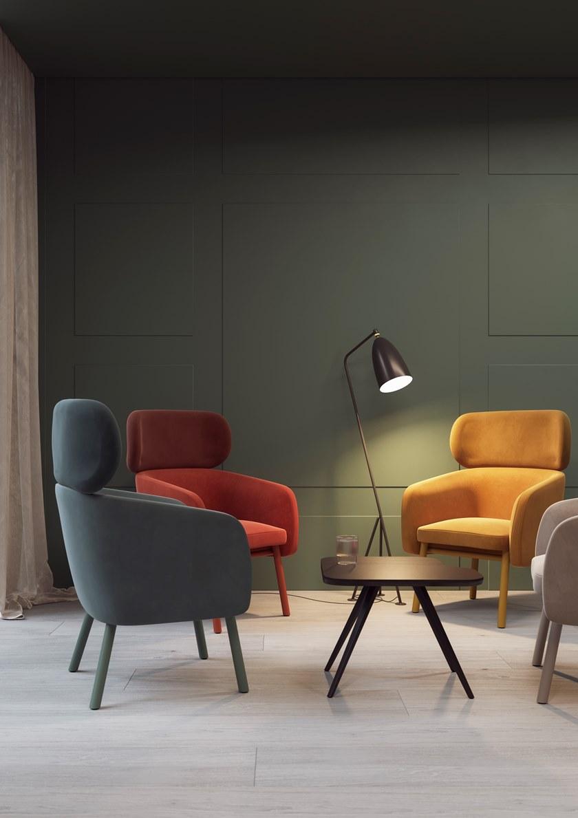 TrabA' Кресло из ткани с подлокотниками Balù 0054 - Вид №4