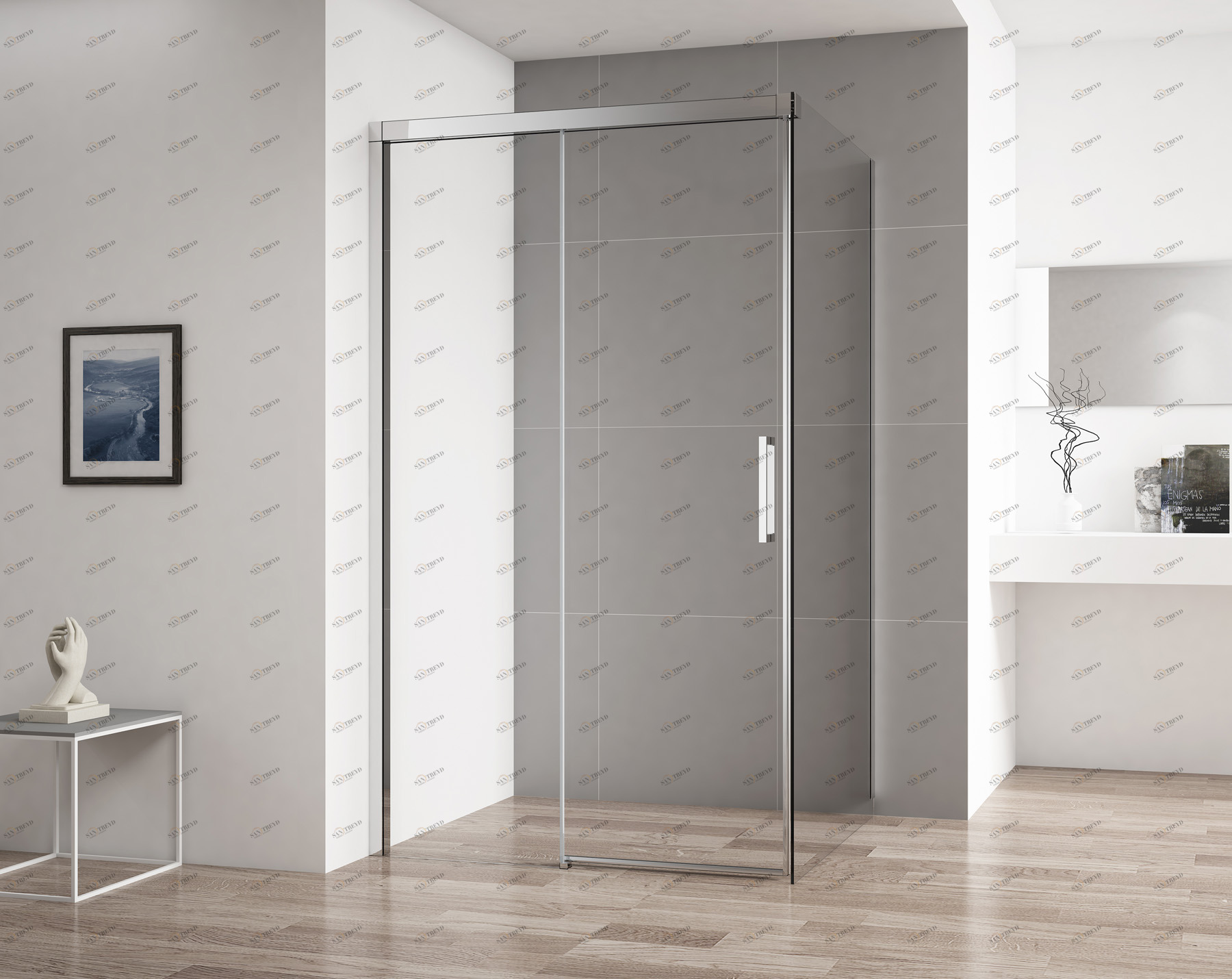 Душевой уголок CEZARES DUET SOFT-AH-1-110/100-C-Cr 