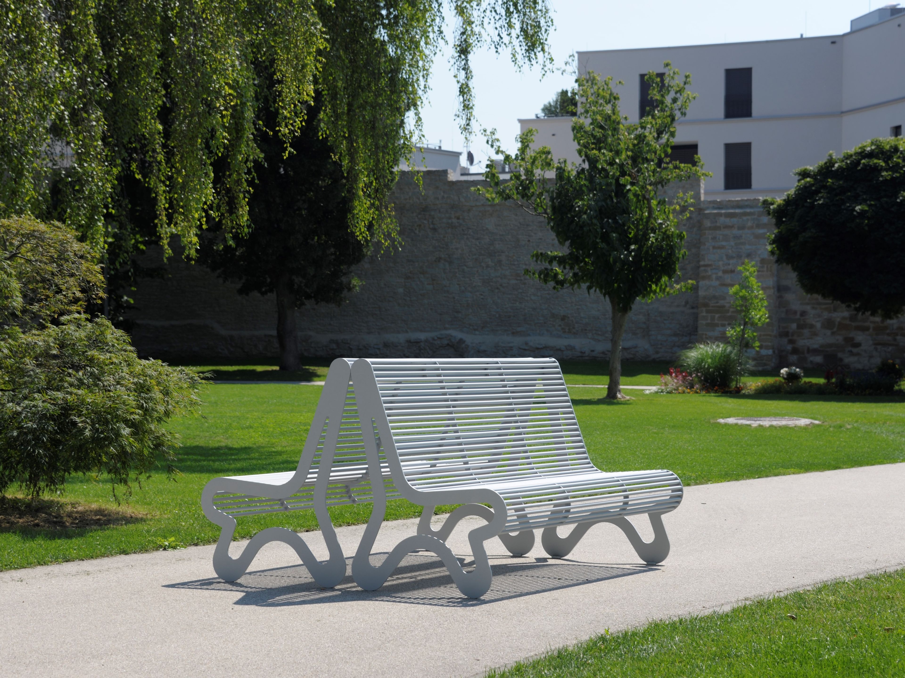 Скамья из нержавеющей стали со спинкой BENKERT BANKE Siardo ARCH-00080277 - Вид №2