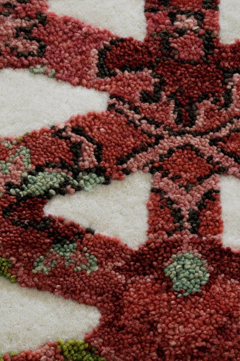 I + I Прямоугольный коврик из шерсти и хлопка с геометрическими мотивами  C 67d  - Вид №2