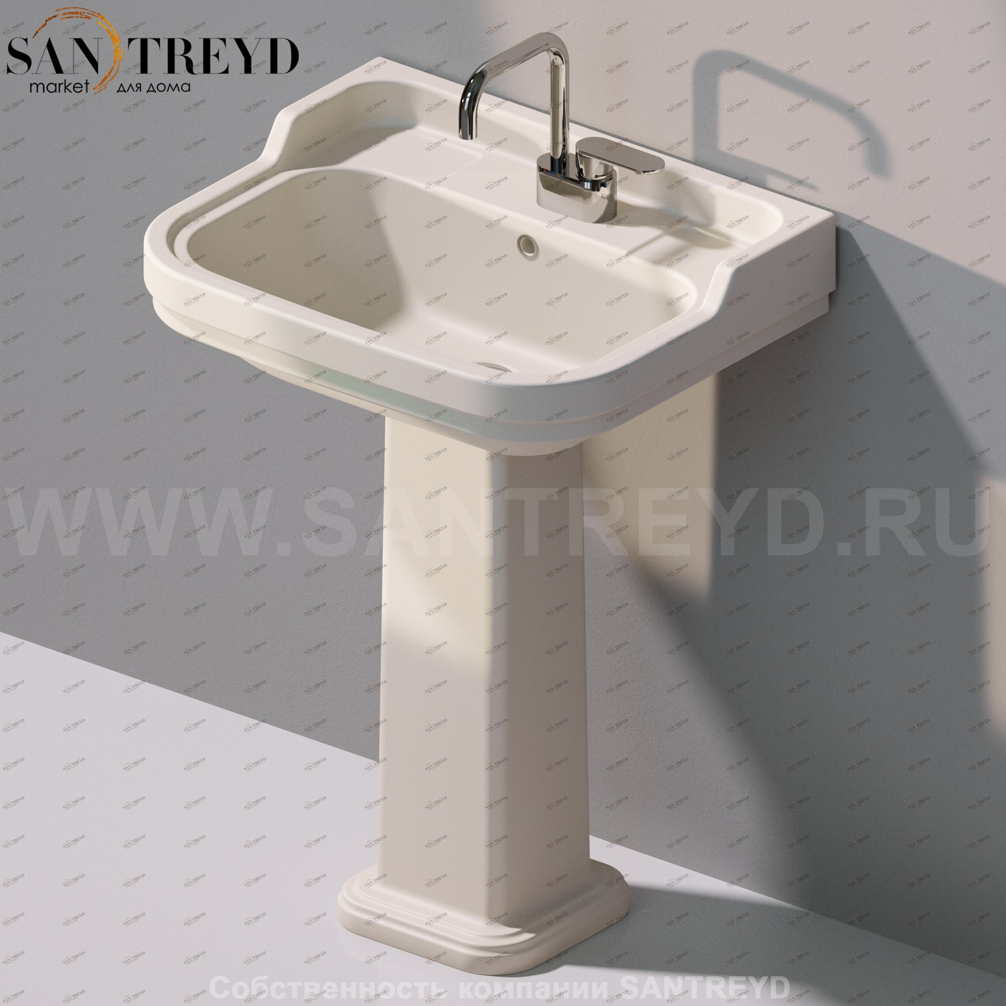 60099003 Пьедестал для раковины квадратная Ceramica Flaminia Efi