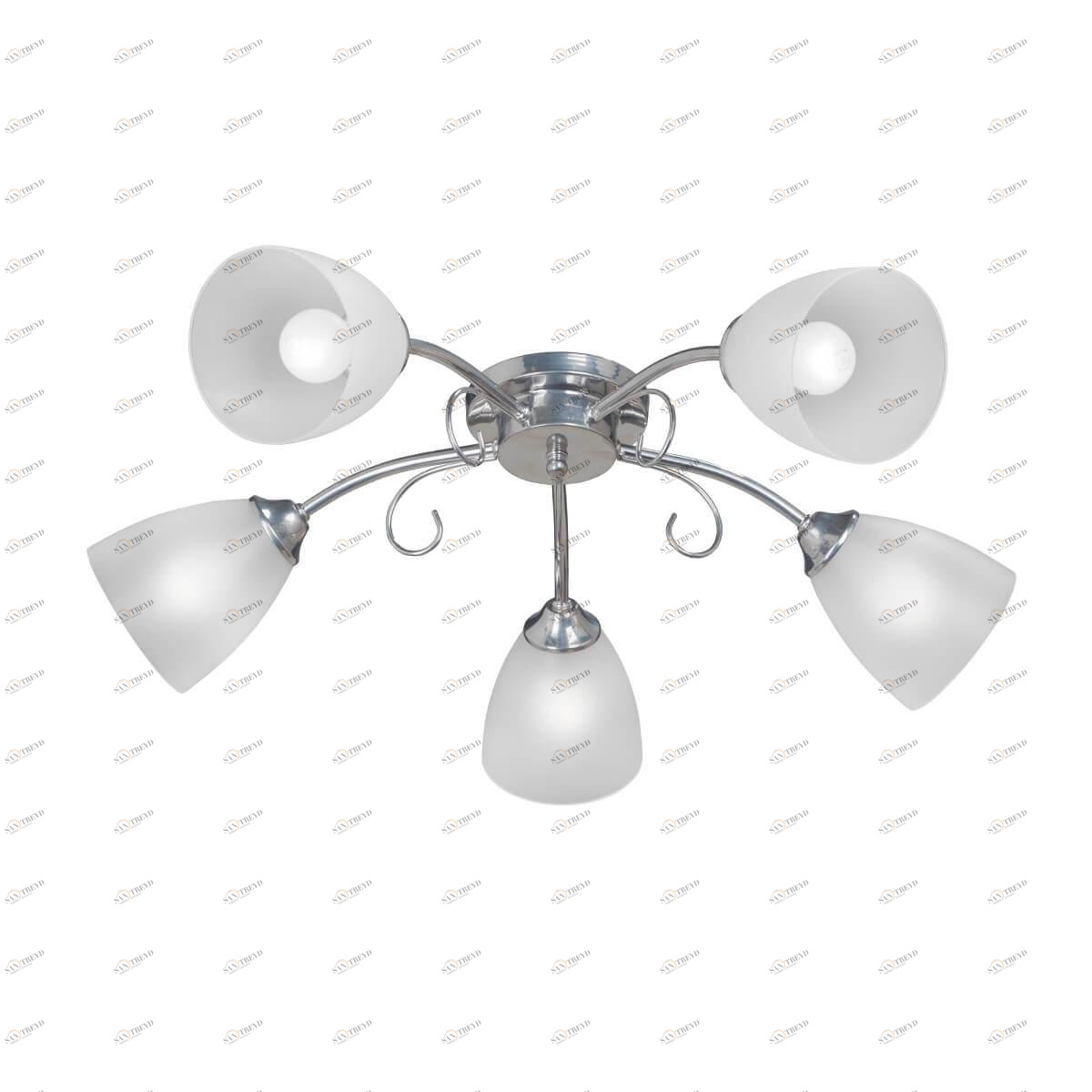 Потолочная люстра Vitaluce V3819-9/5PL VITALUCE ДИЗАЙНЕРСКИЕ 328284 Белый;хром 