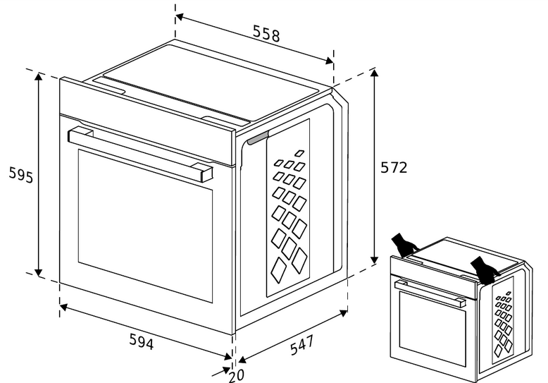 9006739 Электрический духовой шкаф Hotpoint FE9 831 JSH WH белый STDN-0043099 - Вид №6