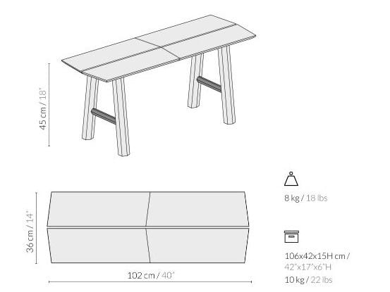 Скамья из ясеня Woodendot Savia ARCH-00108526 - Вид №13