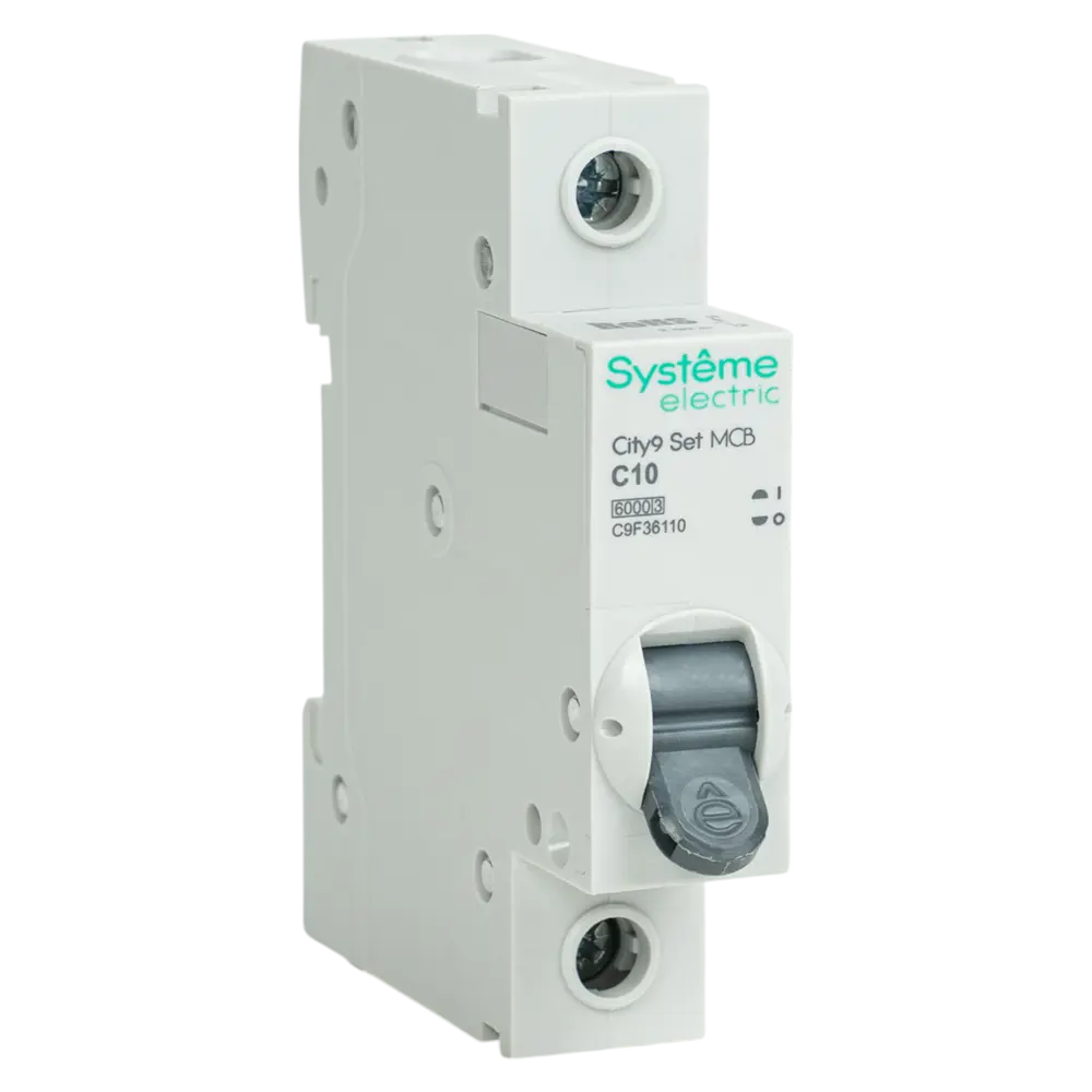 Автоматический выключатель Systeme Electric City9 1P 10А для надежной защиты сети 89412713 STLM-1572123 - Вид №1