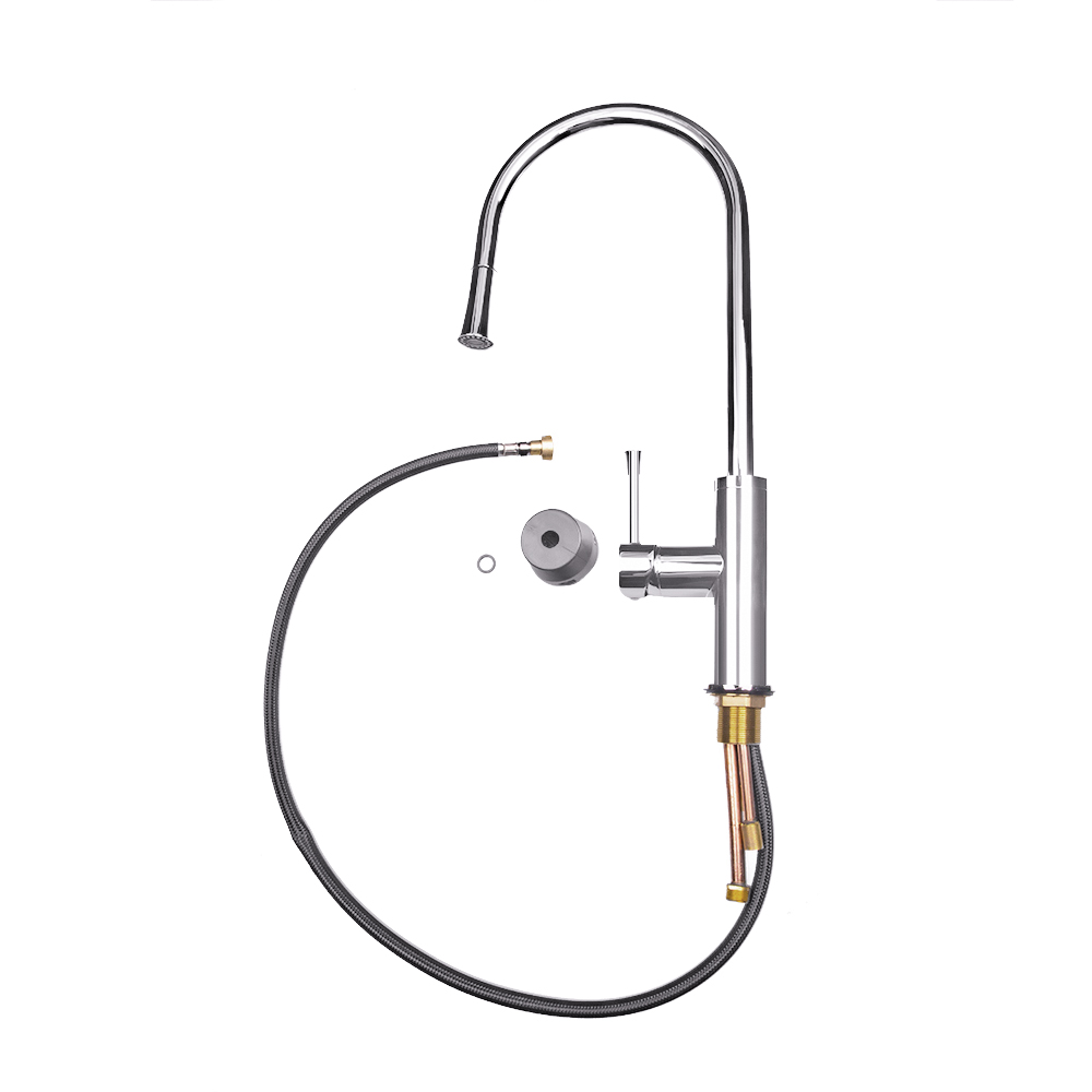 R6502 Смеситель для кухни с вытяжной лейкой Raiber Focus - Вид №4