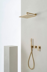 Набор для душа из хромированной латуни