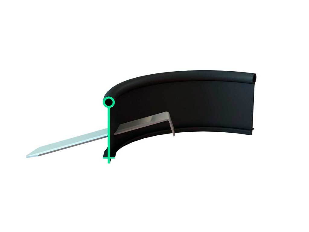 Садовый бордюр "Канта", коричневый ГеоПластБорд GPBST-44 - Вид №9