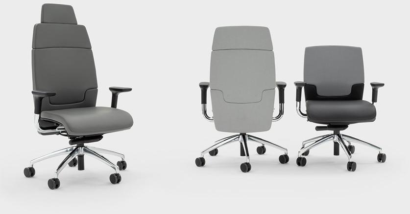 Viganò Кожаное кресло руководителя на колесиках со средней спинкой Madam office sun-id-1473228 - Вид №1