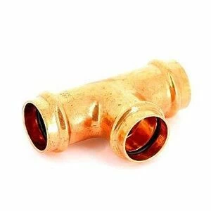 Тройник пресс 54x42x54 медный IBP