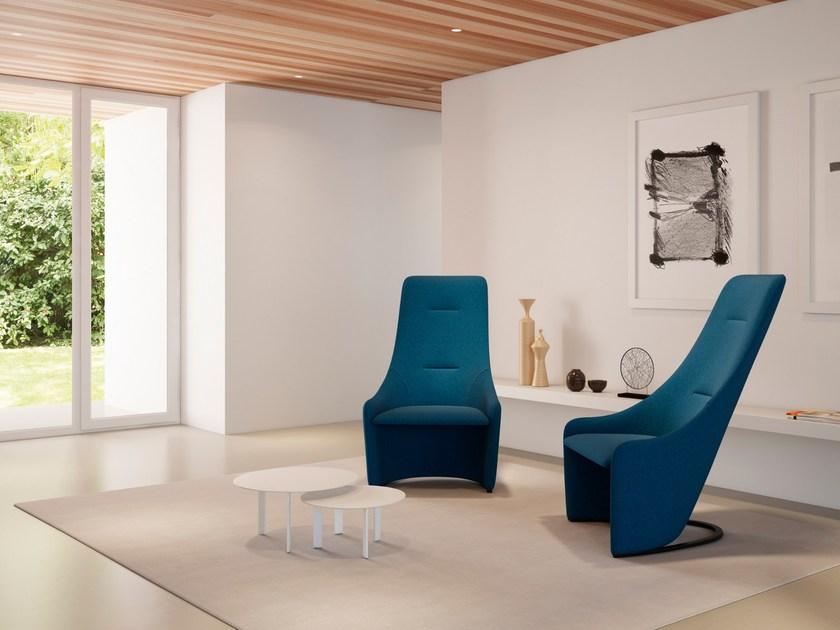 Viccarbe Мягкое кресло из ткани с высокой спинкой sun-id-1511164 - Вид №3