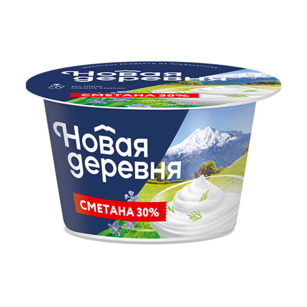 Сметана 30% Новая Деревня 200 г БЗМЖ Santreyd 20861
