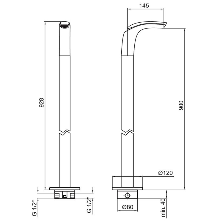 AI832301844 Смеситель для раковины Webert Aria - Вид №1