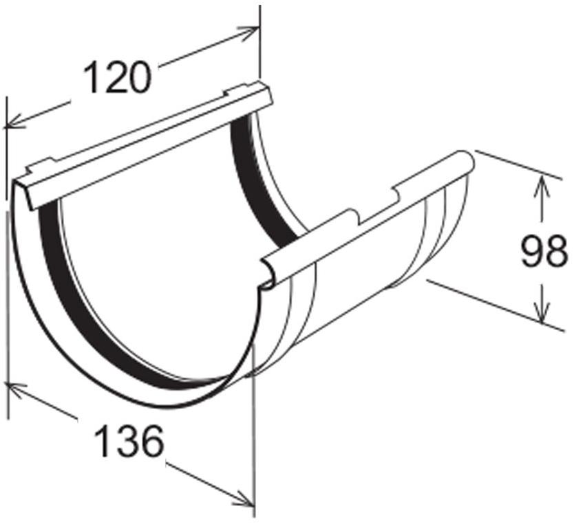 First Corporation Простое двухсистемное соединение для желоба First plast G145m - Вид №1