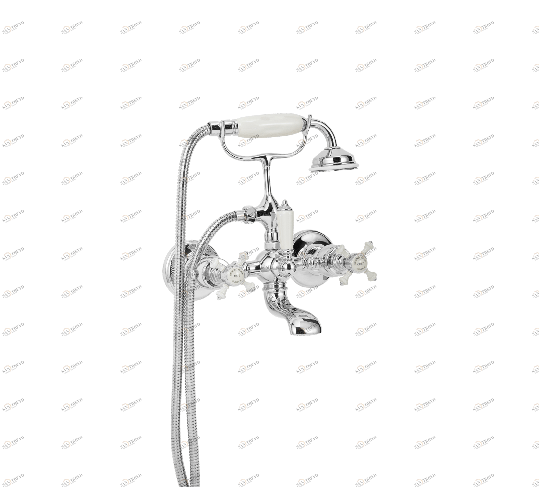 Gentry Home Смеситель для раковины от центра к центру 2 отверстия под смеситель 200 мм Chelsea Chrome GH102488