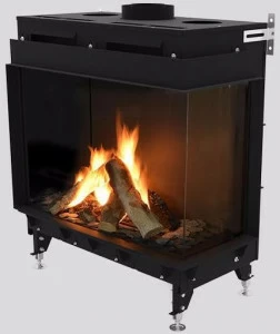 Planika Металлическая угловая газовая каминная топка Monroe