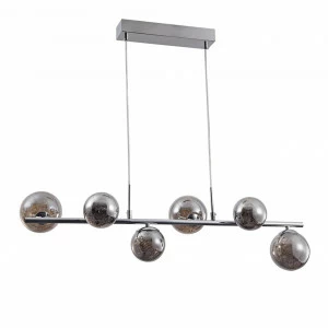 Подвесная светодиодная люстра Freya Isabel FR6158-PL-21W-CH FREYA ISABEL, ШАР 187178 Серый