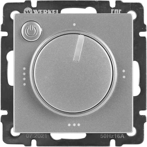 Терморегулятор для теплого пола Werkel W1151106 электромеханический 3500 Вт цвет серебристый
