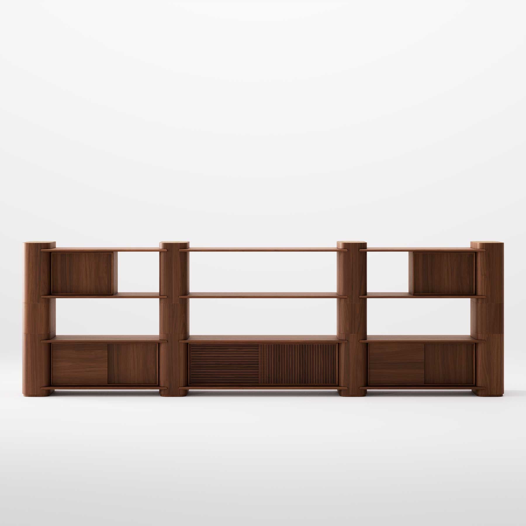 Деревянный самонесущий модульный книжный шкаф Wewood Path ARCH-00032308 - Вид №21