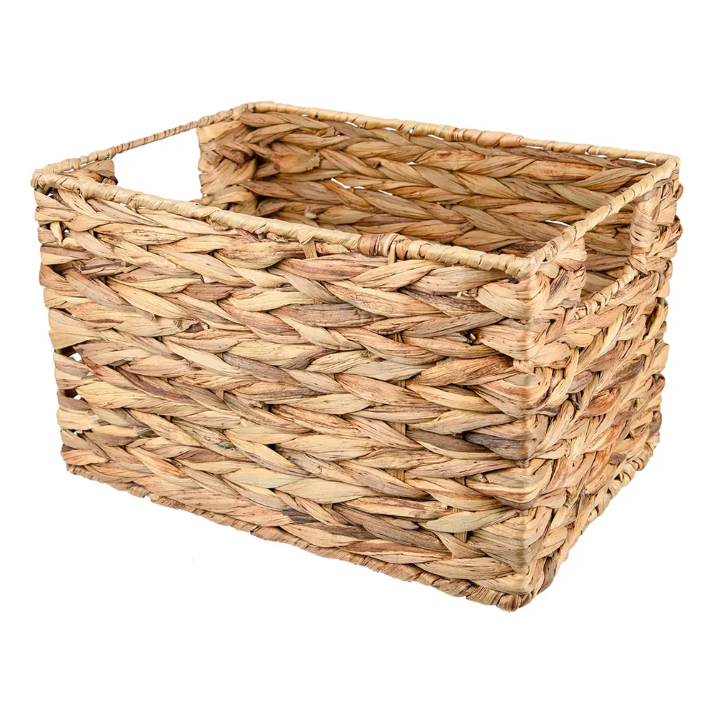 Корзина стеллажная Золотистый колос 22x19x31 см 13 л гиацинт цвет бежевый Santreyd EW-79 L STLM-2021302 - Вид №2
