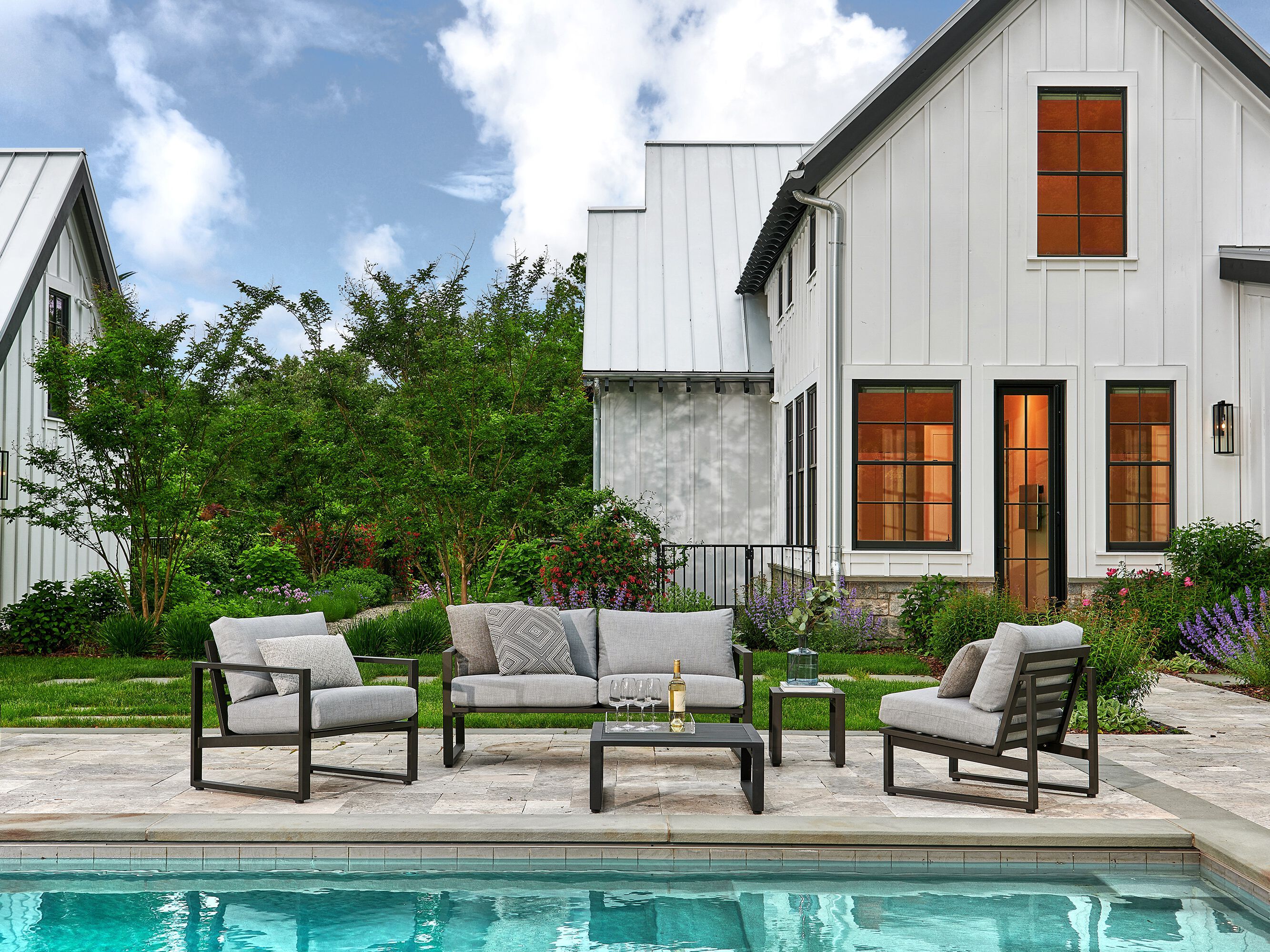 Квадратный алюминиевый журнальный столик Walters Tidal ARCH-00140452 - Вид №2