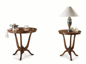 Круглый деревянный стол со спицами