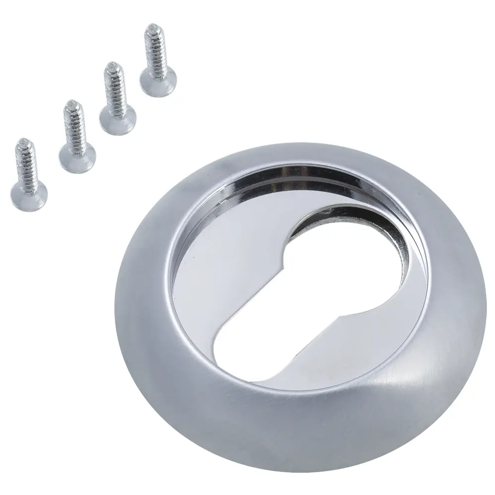 Накладка евро Inspire ZC-ET-L1 цвет хром матовый 2 шт STLM-2036389 - Вид №1