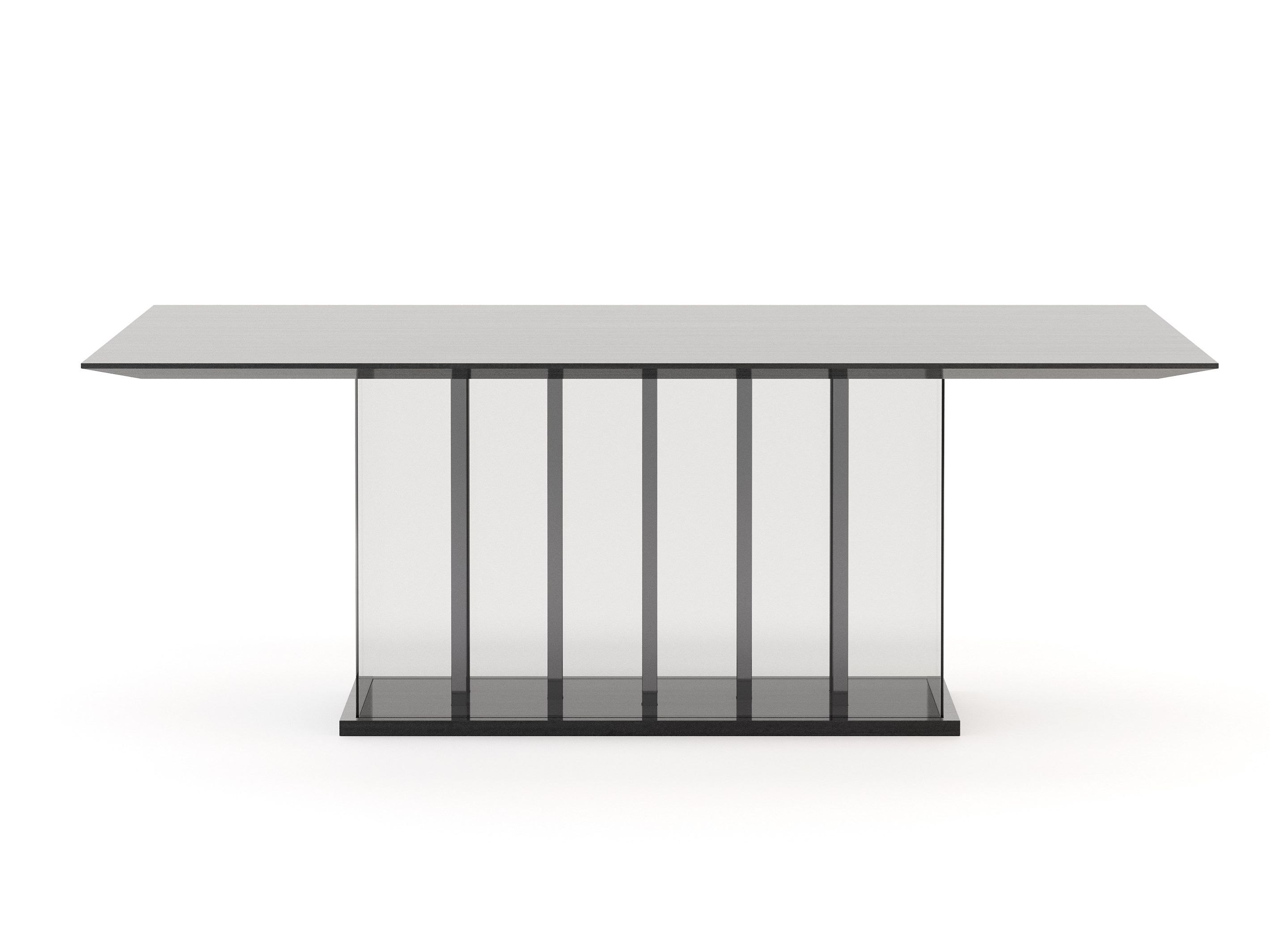 Прямоугольный обеденный стол из нержавеющей стали и дерева Stylish Club His &amp ARCH-00103372 - Вид №2