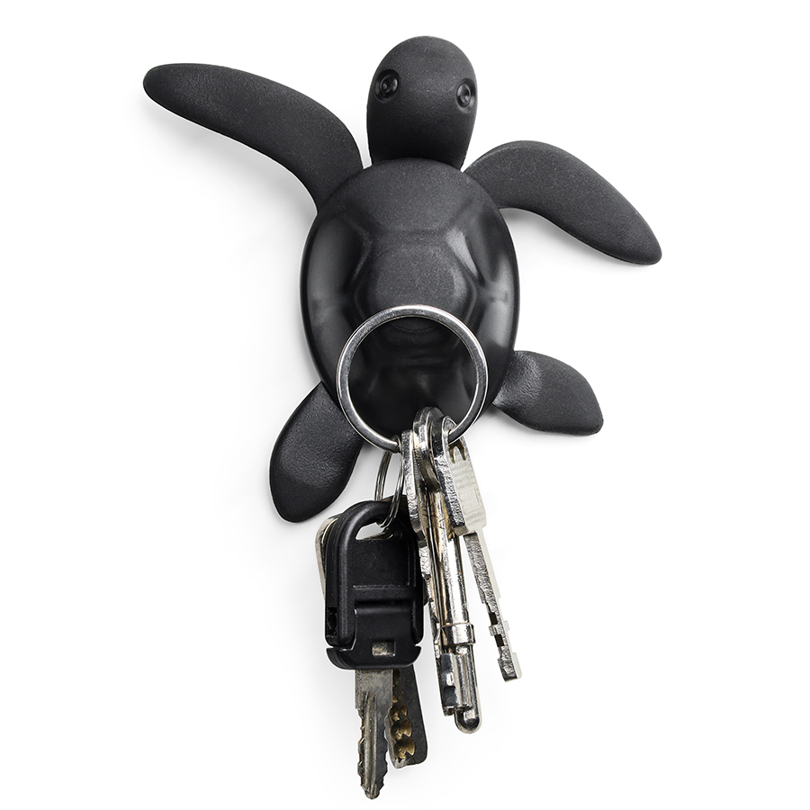 QL10349-DK-GY Магнит save turtle, темно-серый Qualy  - Вид №1