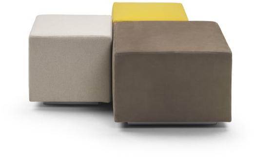 Flexform Модульный квадратный пуф из ткани Adagio sun-id-1443224 - Вид №1