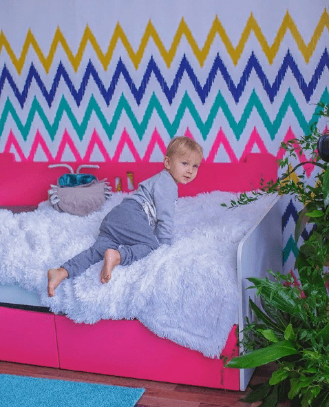 Детский диван-кровать с дополнительным спальным местом "Лежебока Бобби" МАНДАРИН ЧУДИКИ 178783 Синий Santreyd  - Вид №6