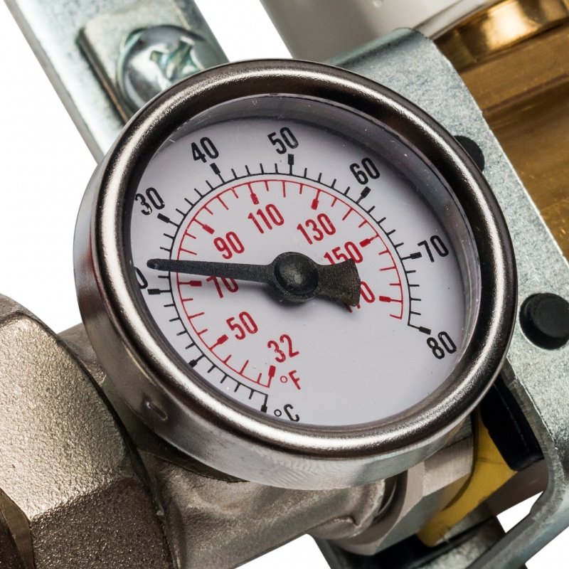 Распределительный коллектор из латуни STOUT 1" х 3/4" х 4 выхода без расходомеров SMB0468000004 - Вид №2