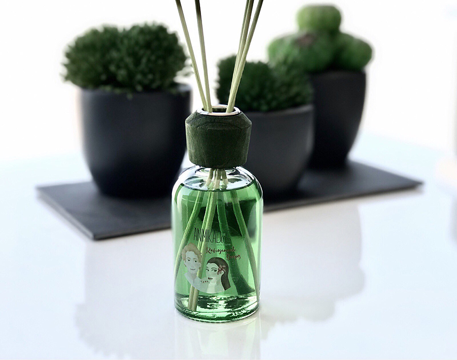 Диффузор ароматический 100 мл цитрусовый Absolutely Fabulous Animikados AMBIENTAIR  00-3881058 Зеленый  - Вид №1