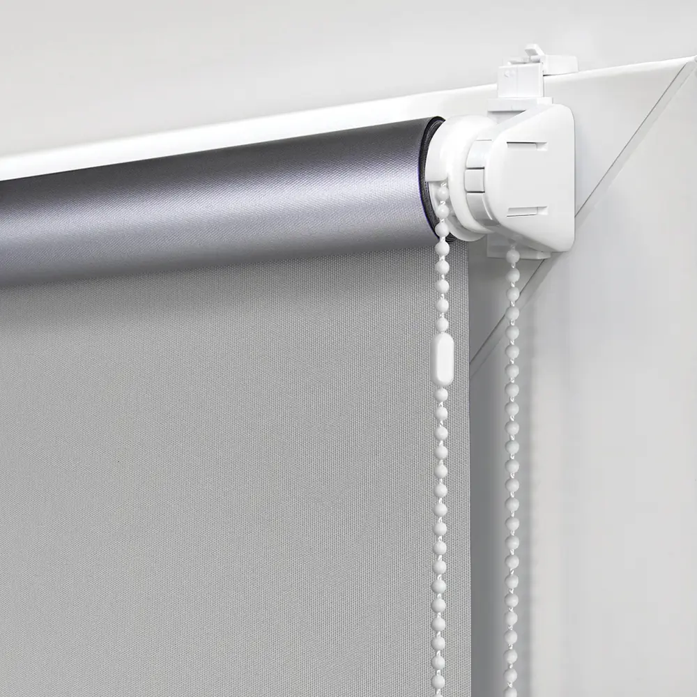 Рулонная штора ЭСКАР Silverback - серый блэкаут для полного затемнения 89354631 STLM-1056441 - Вид №2