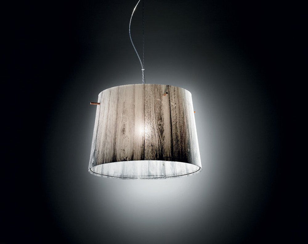 Подвесной светильник Woody White от Slamp WOO77SOS0000W_000 SLAMP ДИЗАЙНЕРСКИЕ 243575 Серый  - Вид №1