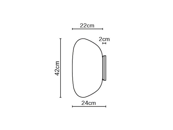 Стеклянный настенный светильник Fabbian Lumi Poga ARCH-00106913 - Вид №2