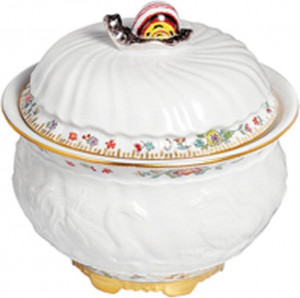 73354 Meissen Сахарница 10,5см "Лебединый сервиз" (индийские цветы) Фарфор