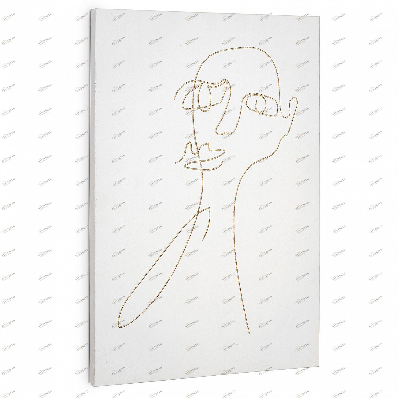 Картина на холсте 60х40 см белая Nisma от La Forma LA FORMA NISMA 343105 Белый;серый 