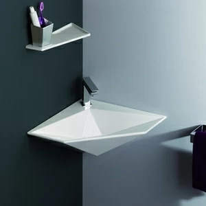 34KR Подвесная раковина настенная овальная Olympia Ceramica Crystal белая