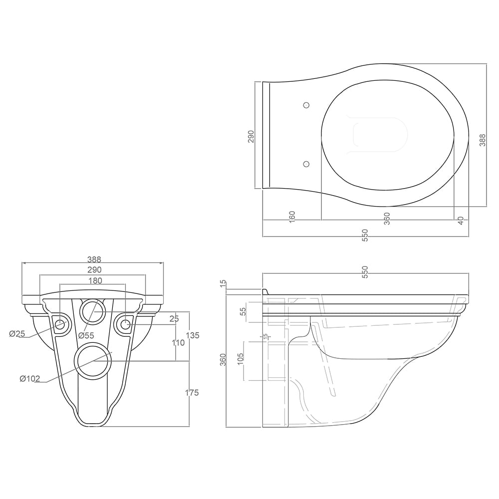 IMSR153 Настенная сковорода Astoria Deco Black Sapphire Imperial  - Вид №2