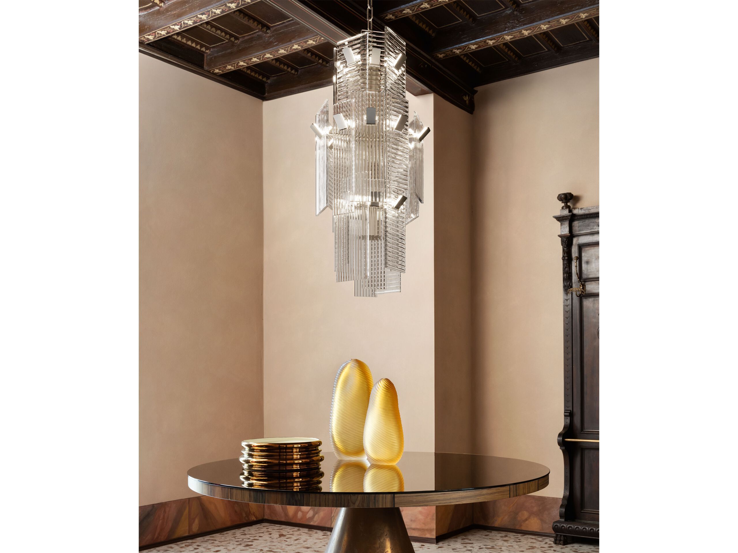 Венецианский Кристалл ручной работы подвесной светильник Barovier&Toso Midtown ARCH-00108324 - Вид №3